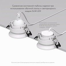 Встраиваемый светильник Denkirs Deep DK3103-WH 3