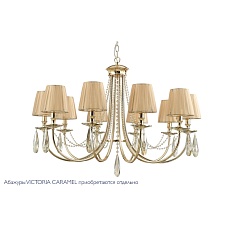 Подвесная люстра Crystal Lux Victoria SP10 Gold/Amber 3