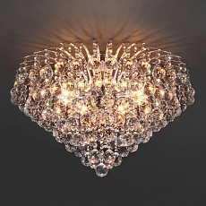 Потолочная люстра Eurosvet 3299/9 хром/прозрачный хрусталь Strotskis 3