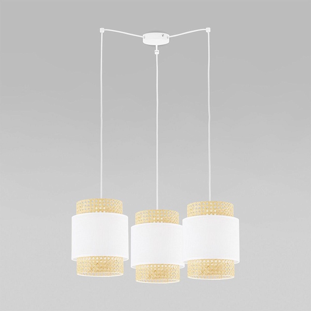 Подвесная люстра TK Lighting 6537 Boho White Фото № 1