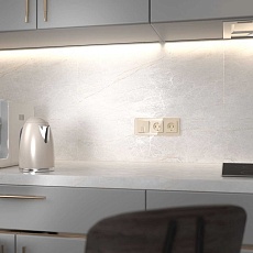 Выключатель двухклавишный проходной с подсветкой Werkel айвори акрил W1122143 4690389197055 1