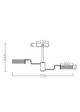 Потолочная светодиодная люстра Freya FR6039CL-L64CH 1