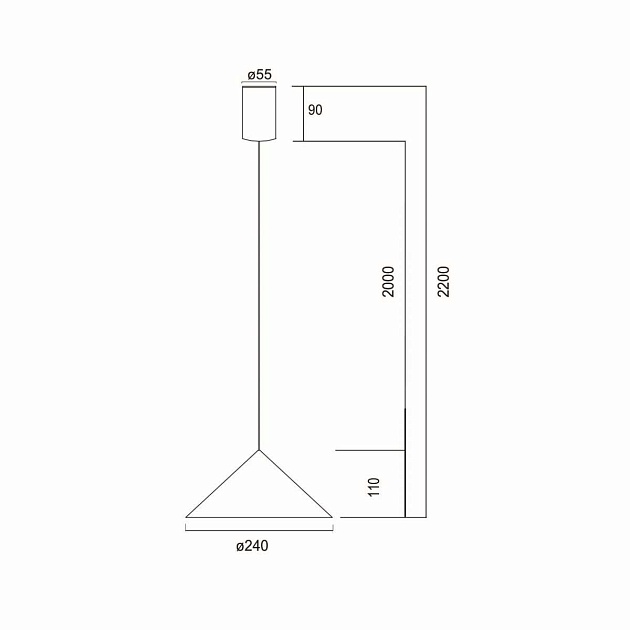 Подвесной светильник Mantra Cono 9452 Фото № 7