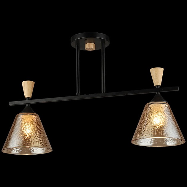 Спот Reluce 04864-0.3-02 BK+WOOD Фото № 4