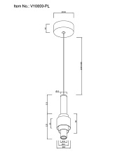 Подвесной светодиодный светильник Moderli Elsa V10859-PL 1