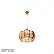 Подвесная люстра iLamp Tribeca MD0276-6A GOLD+CLEAR 2