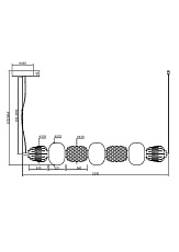Подвесной светодиодный светильник Maytoni Pattern MOD267PL-L42G3K 1
