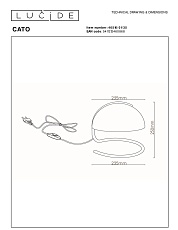 Настольная лампа Lucide Cato 46516/01/35 1