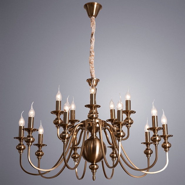 Подвесная люстра Arte Lamp Passoni A6097LM-15PB Фото № 4