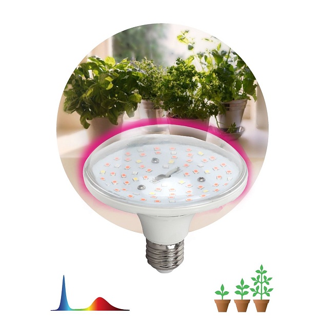 Лампа светодиодная для растений ЭРА FITO-18W-RB-E27 Б0049533 фото 3