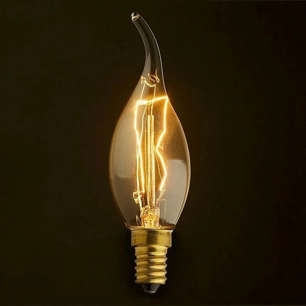 Лампа накаливания E14 60W прозрачная 3560-TW фото 2