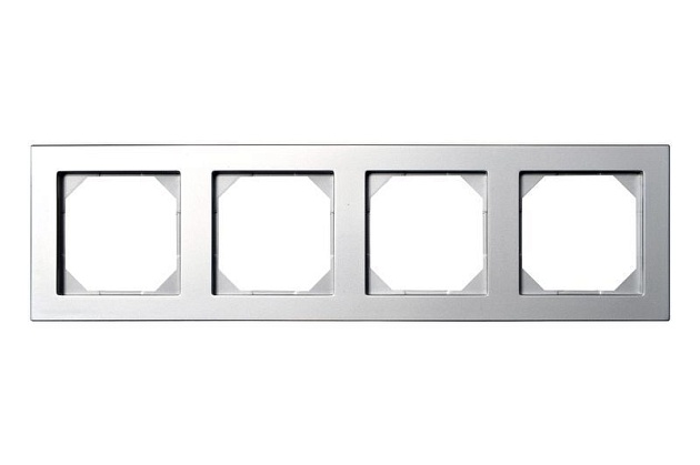 Рамка 4-постовая Liregus Epsilon серебро 28-189 изображение 2 Рамка 4-постовая Liregus Epsilon серебро 28-189 Фото № 2