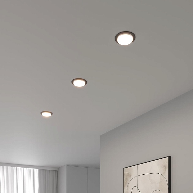 Встраиваемый светильник Elektrostandard 1035 GX53 WH черный a069360 Фото № 2