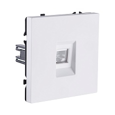 Розетка Ethernet RJ45 Cat.6, белый матовый Kollinger Eclipse EC-017WH 1