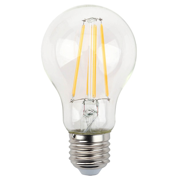 Лампа светодиодная филаментная ЭРА E27 15W 4000K прозрачная F-LED A60-15W-840-E27 Б0046983 фото 