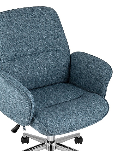 Кресло руководителя Stool Group Simona голубой THOMASINA TWEED BLUE изображение 6 Кресло руководителя Stool Group Simona голубой THOMASINA TWEED BLUE Фото № 6