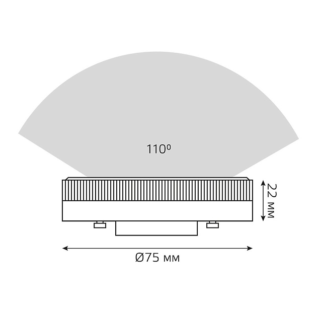 Лампа светодиодная Gauss GX53 13W 3000K матовая 83813 Фото № 3