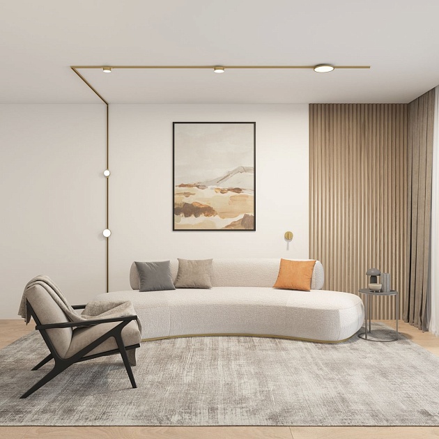 Трековый светодиодный светильник Denkirs Shine Flow DK5761-SB Фото № 3