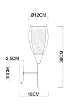 Бра Arte Lamp Barry A7951AP-1CC 1