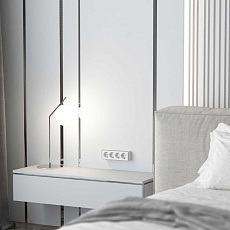 Розетка четверная с заземлением и шторками Gallant Werkel a071252 2