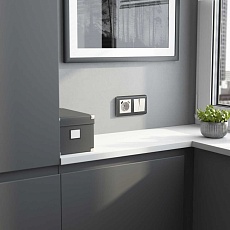 Выключатель Werkel двухклавишный проходной с подсветкой перламутровый W1122113 4690389160967 2