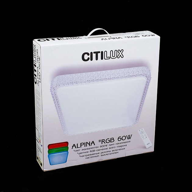 Потолочный светодиодный светильник Citilux Альпина CL718K60RGB фото 7