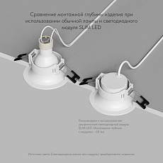 Встраиваемый светильник Denkirs Kibek / Кибэк DK3024-WH 2