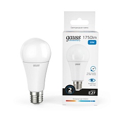 Лампа светодиодная Gauss E27 20W 6500K матовая 23239 4