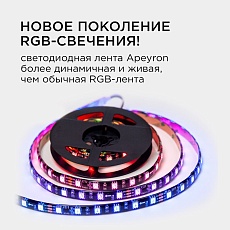 Комплект адресной светодиодной ленты Apeyron 14,4W/m 60LED/m 5050SMD RGB 2M 10-97 1