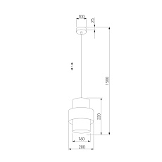 Подвесной светильник TK Lighting 5306 Calisto Black 2