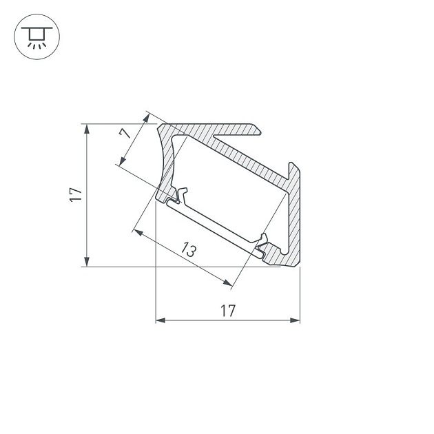Профиль Arlight ALM-V60-2020 Anod 026693(1) Фото № 2
