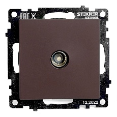 ТВ-розетка RJ-45 Stekker Катрин шоколад GLS00-7108-04 49024