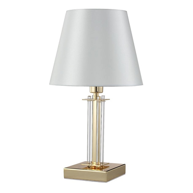 Настольная лампа Crystal Lux Nicolas LG1 Gold/White Фото № 1