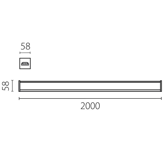 Светильник линейный 80W Trito Lightstar 456807 Фото № 2