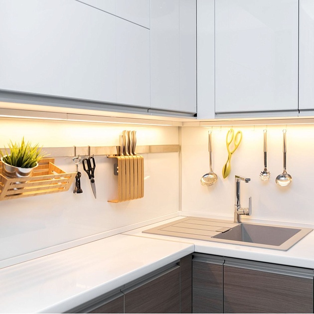 Профиль круглый универсальный с рассеивателем серебро 1м. Apeyron 08-17 Фото № 12