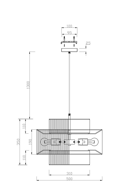 Подвесная люстра Freya AvaGarden FR5249PL-03BG1 Фото № 2
