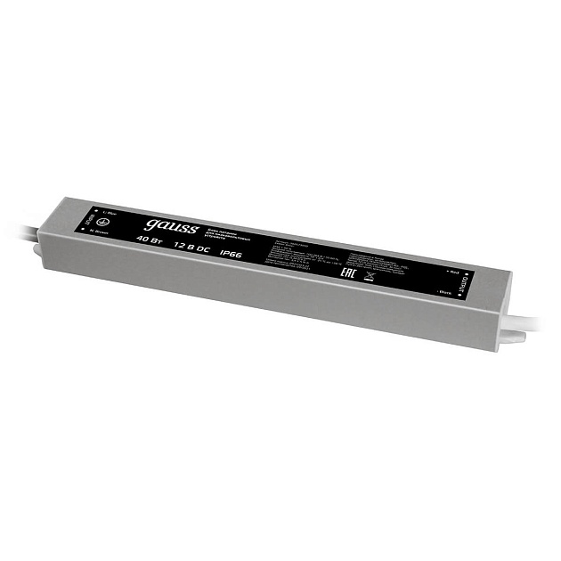 Блок питания Gauss 12V 40W IP66 5A 202023040 Фото № 1
