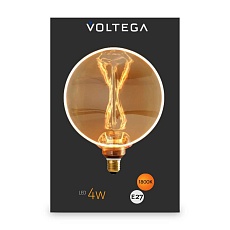 Лампа светодиодная филаментная Voltega 271 E27 4W 1800K желтая 8541 1
