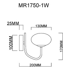 Бра MyFar Scott MR1750-1W 1