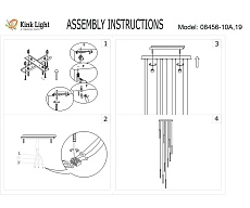 Подвесная светодиодная люстра Kink Light Эванте 08456-10A,19 1