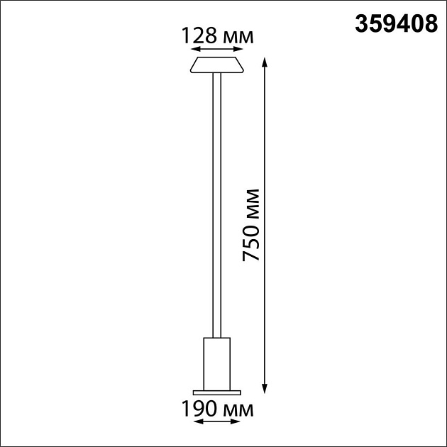 Уличный светодиодный светильник Novotech Street Elegance 359408 Фото № 2