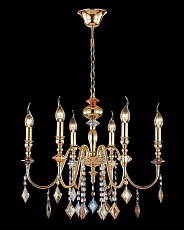 Подвесная люстра Crystal Lux Mercedes SP6 Gold/Color 3