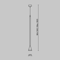 Подвесной светильник Maytoni Technical Arrow P064PL-01W-1 3