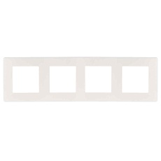 Рамка 4-постовая ЭРА 12 сатин белый 12-5104-01 Б0052529