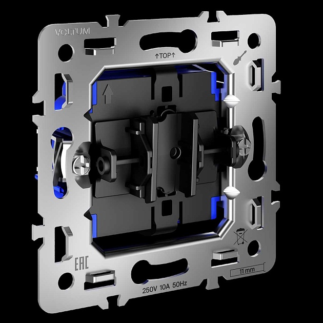 Механизм выключателя одноклавишного 10А S70 Voltum VLS0101M Фото № 1