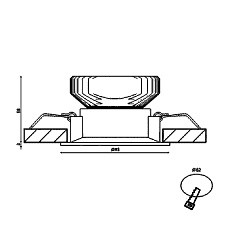 Корпус встраиваемого светильника SWG Combo-43-WH 004184 1