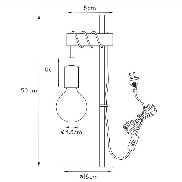 Настольная лампа Lucide Paulien 08527/01/66 Фото № 2