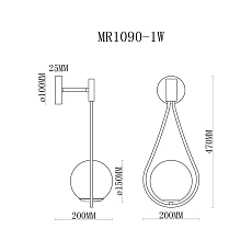 Бра MyFar Florenz MR1090-1W 1