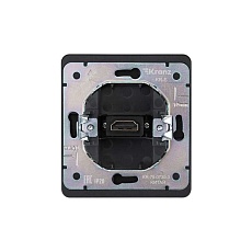 Розетка ROUND HDMI с/у оникс KRANZ KR-78-0730-3 5