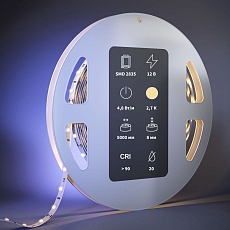 Светодиодная лента Maytoni 4,8W/m 60LED/m 2835SMD теплый белый 5M 201001 2